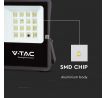 Reflektor LED solárny 12W 4000K 1200lm, komplet sada s panelom, čierny VT-55100 (V-TAC)