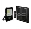 Reflektor LED solárny 12W 4000K 1200lm, komplet sada s panelom, čierny VT-55100 (V-TAC)