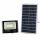 Reflektor LED solárny 35W, 4000K, 2450lm, komplet sada s panelom, čierny VT-100W (V-TAC)