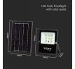 Reflektor LED solárny 6W, 4000K, 400lm, komplet sada s panelom, čierny VT-55050 (V-TAC)