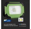 Reflektor nabíjací LED IP44 PRO 10W, 6000K, 700lm, VT-10-R (V-TAC)