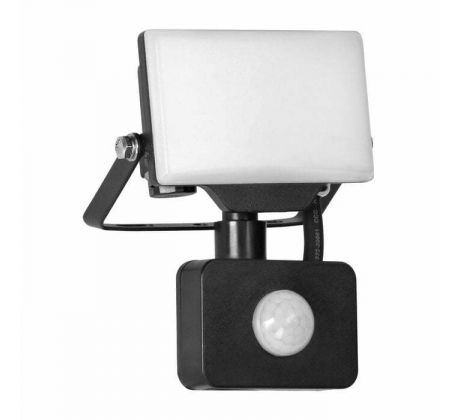 Reflektor PORTO S LED 10W bezrámový s PIR senzorom, 800lm, IP44, 4000K, hliník + polykarbo