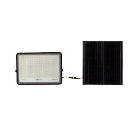 30W LED solárny reflektor 4000K vymeniteľná batéria 3m drôt čierny 2400lm VT-240W (V-TAC)