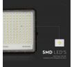 30W LED solárny reflektor 4000K vymeniteľná batéria 3m drôt čierny 2400lm VT-240W (V-TAC)