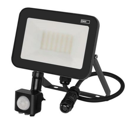 LED reflektor INOVO s pohybovým čidlom, 30W neutrálna biela