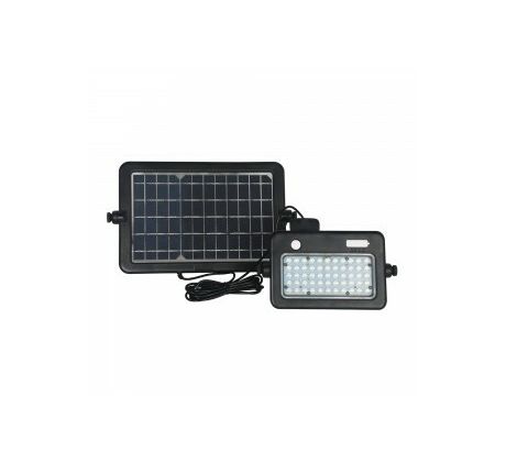Solárny LED reflektor prenosný s batériou 10W, 4000K, IP65, čierny VT-788-10 (V-TAC)