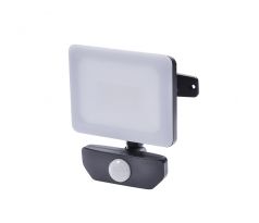 Solight LED reflektor Quick so senzorom, 10W, 850lm, 4000K, IP44, čierny