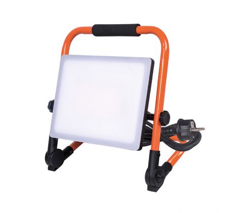 Solight LED reflektor so sklopným stojanom, 100W, 9000lm, 4000K, kábel so zástrčkou, IP65