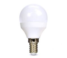Solight LED žiarovka, miniglobe, 6W, E14, 6000K, 510lm
