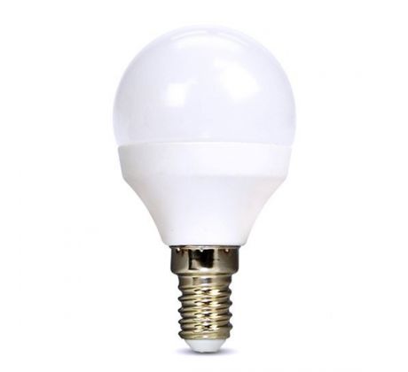 Solight LED žiarovka, miniglobe, 6W, E14, 6000K, 510lm