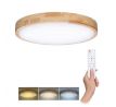 Solight LED osvetlenie s diaľkovým ovládačom Solid Oak, 48W, 3360lm, 39cm, zmena chromatičnosti, stmievateľné