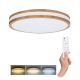 Solight LED osvetlenie s diaľkovým ovládačom Woody, 48W, 3360lm, 38cm, zmena chromatickosti, stmievateľné