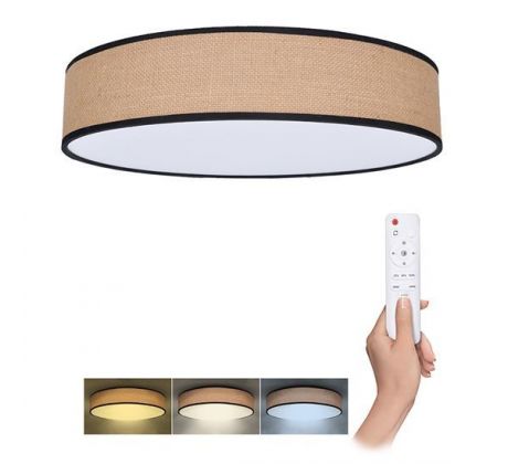 Solight LED osvetlenie s diaľkovým ovládačom Brownie, 60W, 4200lm, 50cm, zmena chromatickosti, stmievateľné