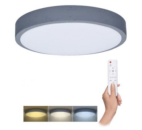 Solight LED osvetlenie s diaľkovým ovládačom Grey, 60W, 4200lm, 49cm, zmena chromatickosti, stmievateľné