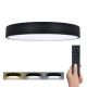 Solight LED osvetlenie s diaľkovým ovládačom LECCE, 50W, 3100lm, 40cm, zmena chromatickosti, stmievateľné, čierna