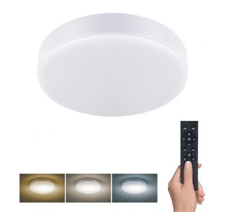 Solight LED osvetlenie LECCE s diaľkovým ovládačom, 36W, 2160lm, 30cm, zmena chromatickosti, stmievateľné, biela