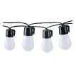 Solight LED smart vonkajšia reťaz s RGB žiarovkami, bluetooth, 15 žiaroviek, 14m+6m, 10W