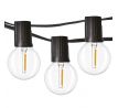 Solight LED vonkajšia reťaz s žiarovkami, 25 žiaroviek, 15m +5m, 20W, teplá biela