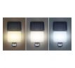 Solight LED solárne svetlo so senzorom, 11W, 1200lm, 3CCT, Li-Ion, čierna