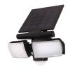 Solight LED solárne svetlo so senzorom, 8W, 600lm, Li-on, čierna