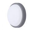 Solight LED vonkajšie osvetlenie guľaté, 20W, 1500lm, 4000K, IP54, 20cm, sivá farba