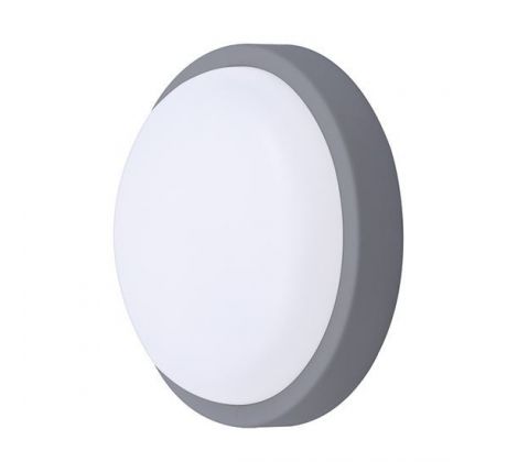 Solight LED vonkajšie osvetlenie guľaté, 20W, 1500lm, 4000K, IP54, 20cm, sivá farba