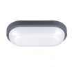 Solight LED vonkajšie osvetlenie oválne, 20W, 1500lm, 4000K, IP54, 26cm, sivá farba