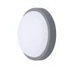 Solight LED vonkajšie osvetlenie guľaté, 13W, 910lm, 4000K, IP54, 17cm, sivá farba