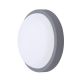 Solight LED vonkajšie osvetlenie guľaté, 13W, 910lm, 4000K, IP54, 17cm, sivá farba