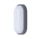 Solight LED vonkajšie osvetlenie oválne, 13W, 910lm, 4000K, IP54, 21cm, sivá farba