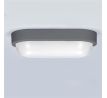 Solight LED vonkajšie osvetlenie oválne, 13W, 910lm, 4000K, IP54, 21cm, sivá farba