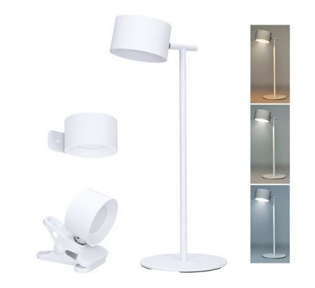 Solight LED nabíjacia lampička 3v1, 280lm, zmena CCT, stmievanie, biela