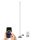 Solight LED smart stojaca lampa Rainbow, wifi, RGB, CCT, 140 cm