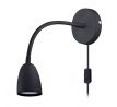 Solight LED nástenná lampička, stmievateľná, 4W, 280lm, 3000K, čierna