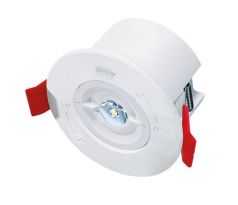 Solight LED núdzové osvetlenie podhľadové, 200lm, IP65, LiFePo4 1800mAh batéria, autotest