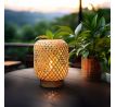 Solight ratanová LED lampáš s LED žiarovkou, teplá biela, 2x AAA, 19cm