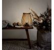 Solight bambusový lampáš s LED žiarovkou, teplá biela, 2x AA, 20cm
