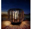 Solight kovový oválny lampáš so žiarovkou s micro LED, teplá biela, medená, 3xAA, 18cm