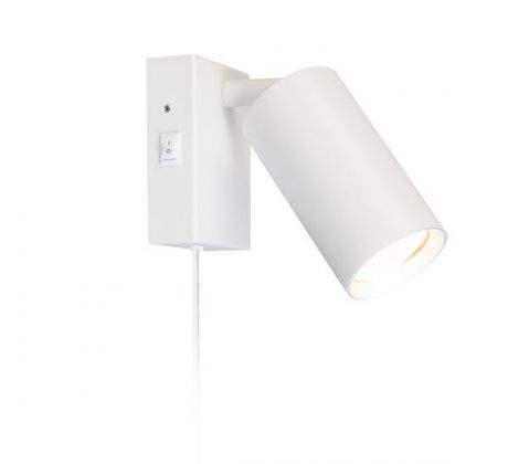 Solight nástenná lampička CELE, 1x GU10, biela