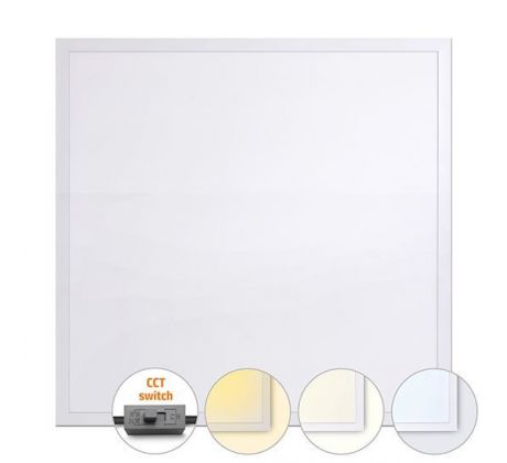 Solight LED svetelný panel Backlit, 36W, 3960lm, 3000/4000/5000K, Lifud, 60x60cm, 3 roky záruka, bílá barva