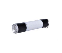 Solight LED nabíjacie ručné svietidlo s kampingovou lucernou, 250lm, power bank, Li-Ion
