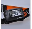 Solight LED čelové nabíjacie svietidlo, 150 + 100lm, biele a červené svetlo, Li-Ion