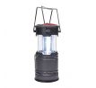 Solight LED nabíjacie kempingové svietidlo s lucernou, 200lm, sivá