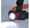 Solight LED čelové nabíjacie svietidlo, 3W, 150lm, zoom, Li-Ion