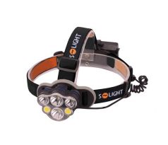 Solight LED čelové nabíjacie svietidlo 550, 550lm, Li-Ion