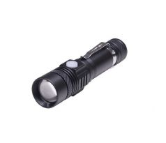 Solight LED nabíjacie svietidlo s cyklo držiakom, 400lm, zoom, Li-Ion
