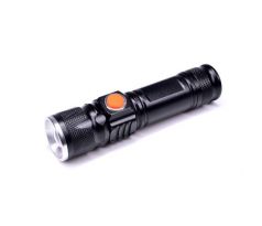 Solight LED nabíjacie vreckové svietidlo, 200lm, 3W, zoom, Li-Ion