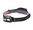 Solight LED čelové nabíjacie svietidlo, 3W + COB, 150lm + 60lm, Li-Ion