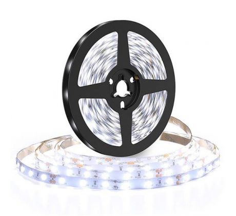 Solight LED svetelný pás 5m, 120LED/m, 10W/m, 1100lm/m, IP20, studená biela
