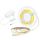 Solight LED COB pásik, sada s adaptérom, vypínač, 5m, 8W/m, 800lm/m, teplá biela